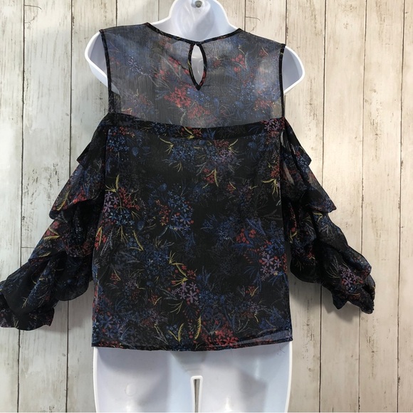 H&M Tiered Ballon Sleeves Off Shoulder Blouse 6 - Picture 5 of 10